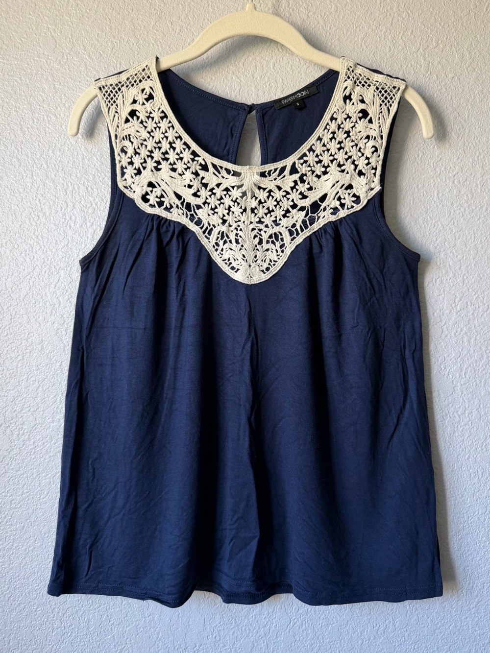 Papermoon Crochet Detail Knit Tank, EUC, Women’s Small - Picture 2 of 13